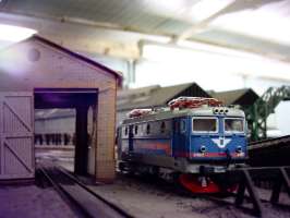 Rc loco next to the goods shed. 